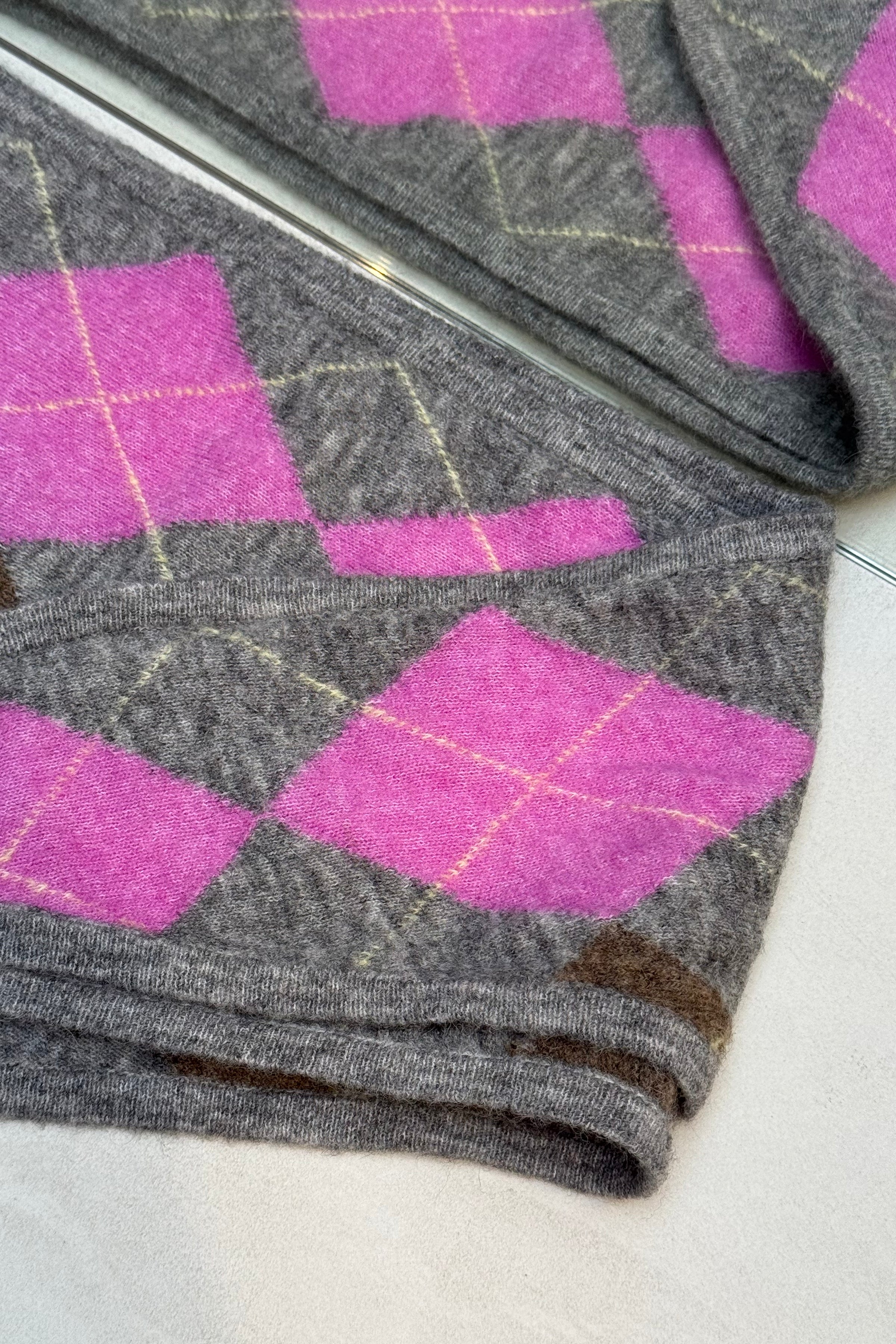 Grandana Sjaal - Grijs/Roze
