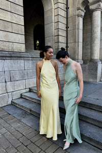 Brigitte maxi jurk - butter yellow
