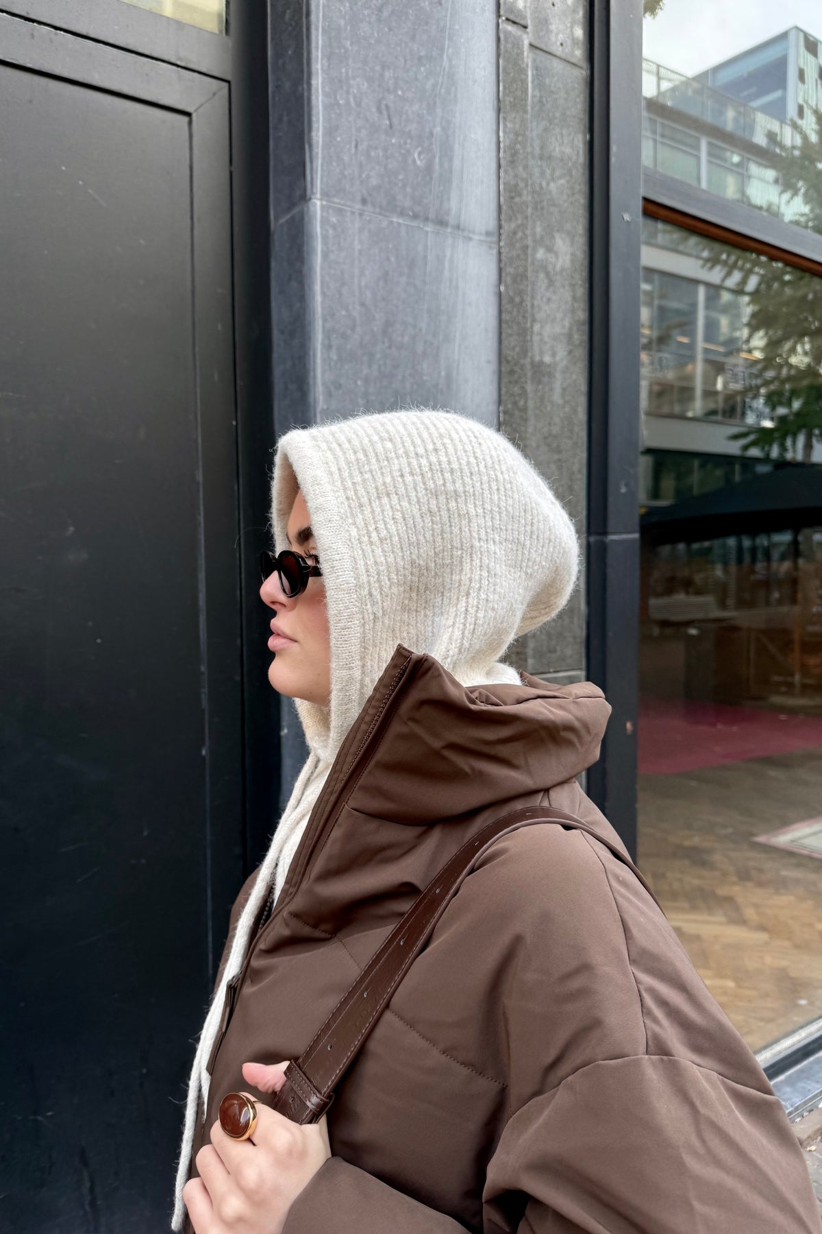 GinaCC Gebreide Balaclava - Beige