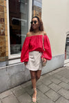 Lisa CC Linnen Skort - Bone
