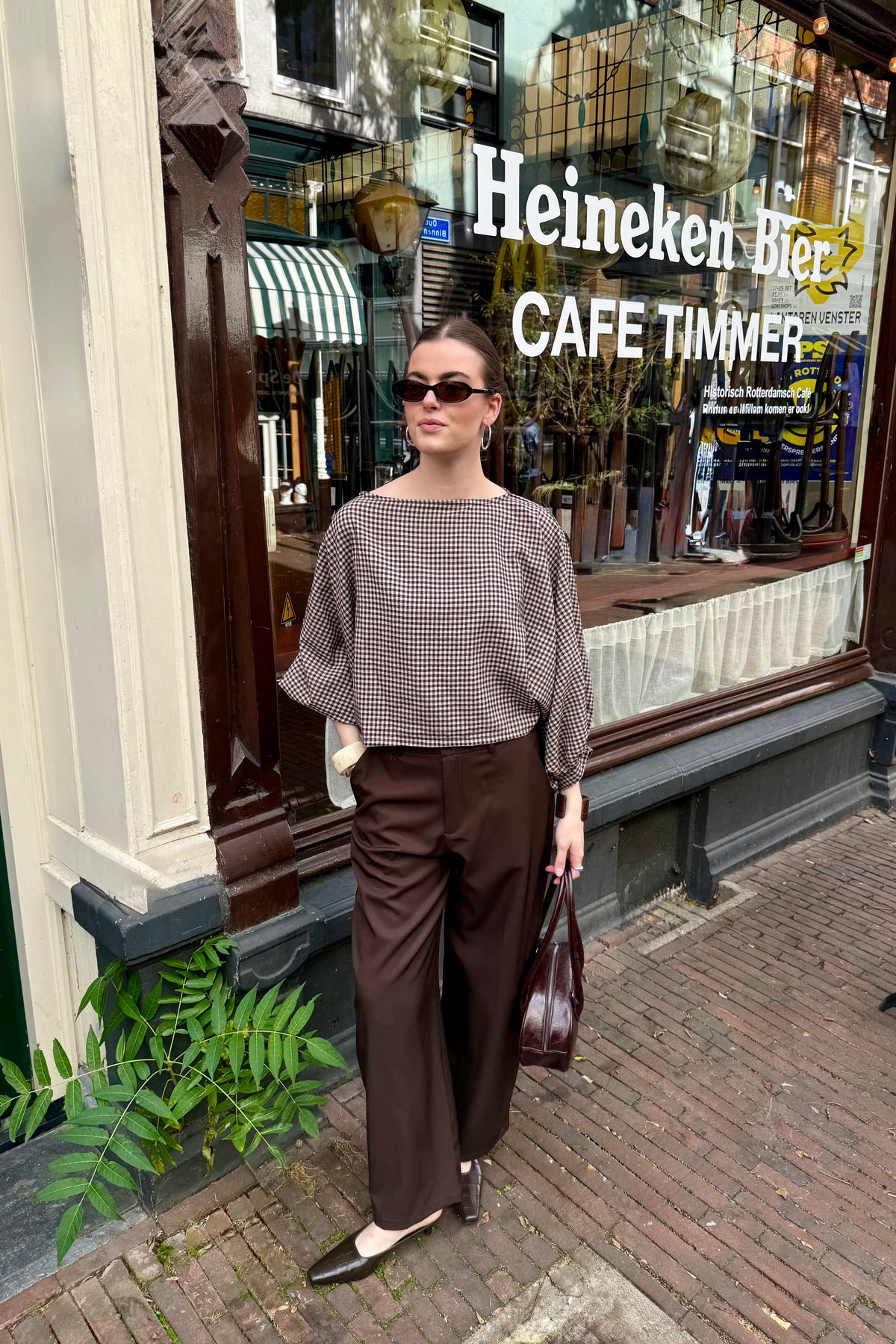Koko Barrel Pantalon - Bruin