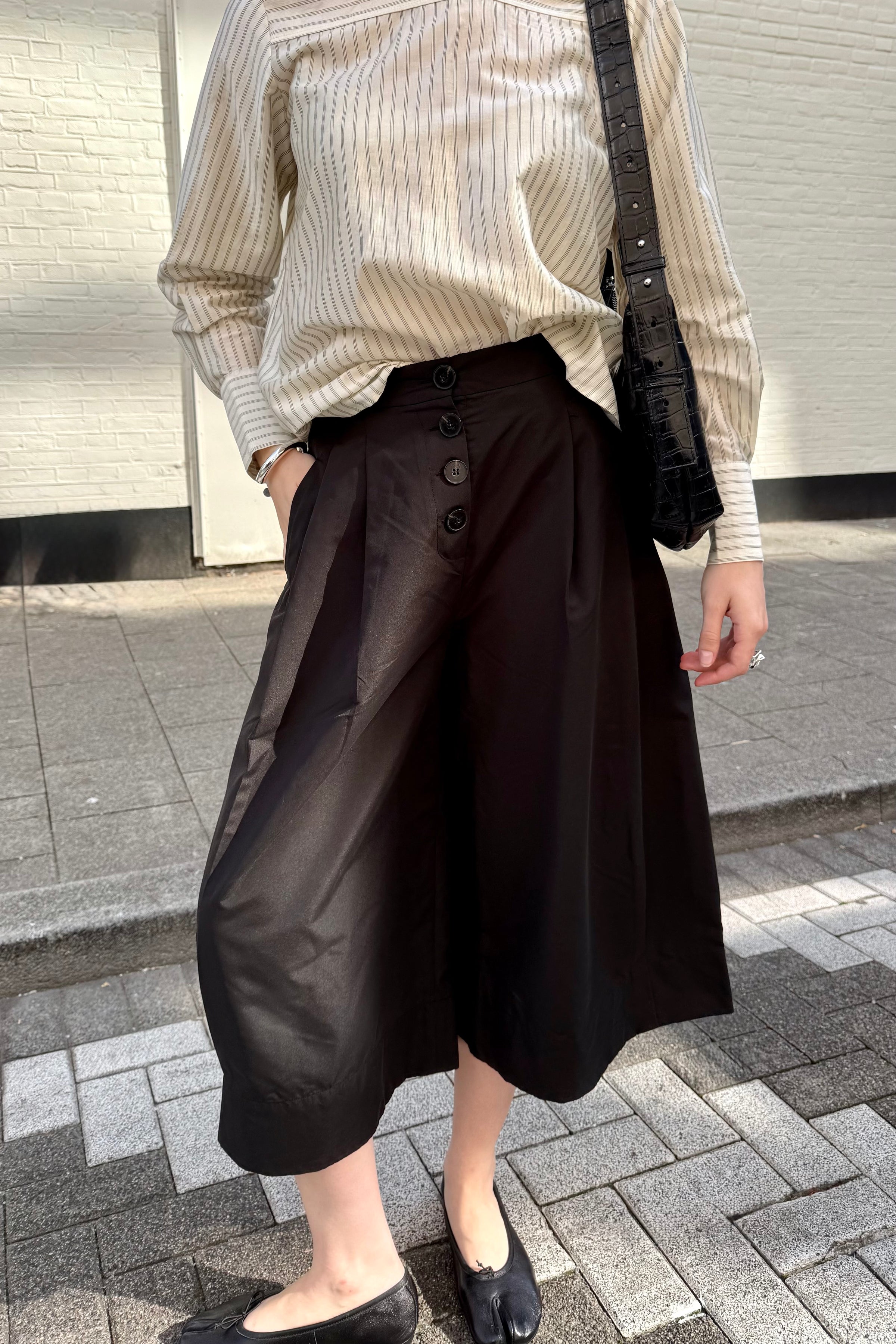 YASCasi Wide Culotte - Zwart