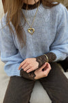 Liza Kanten Top - Bruin