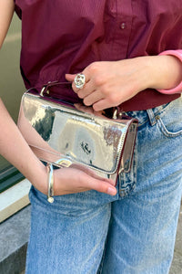 Aria Mirror Glass Tas - Zilver