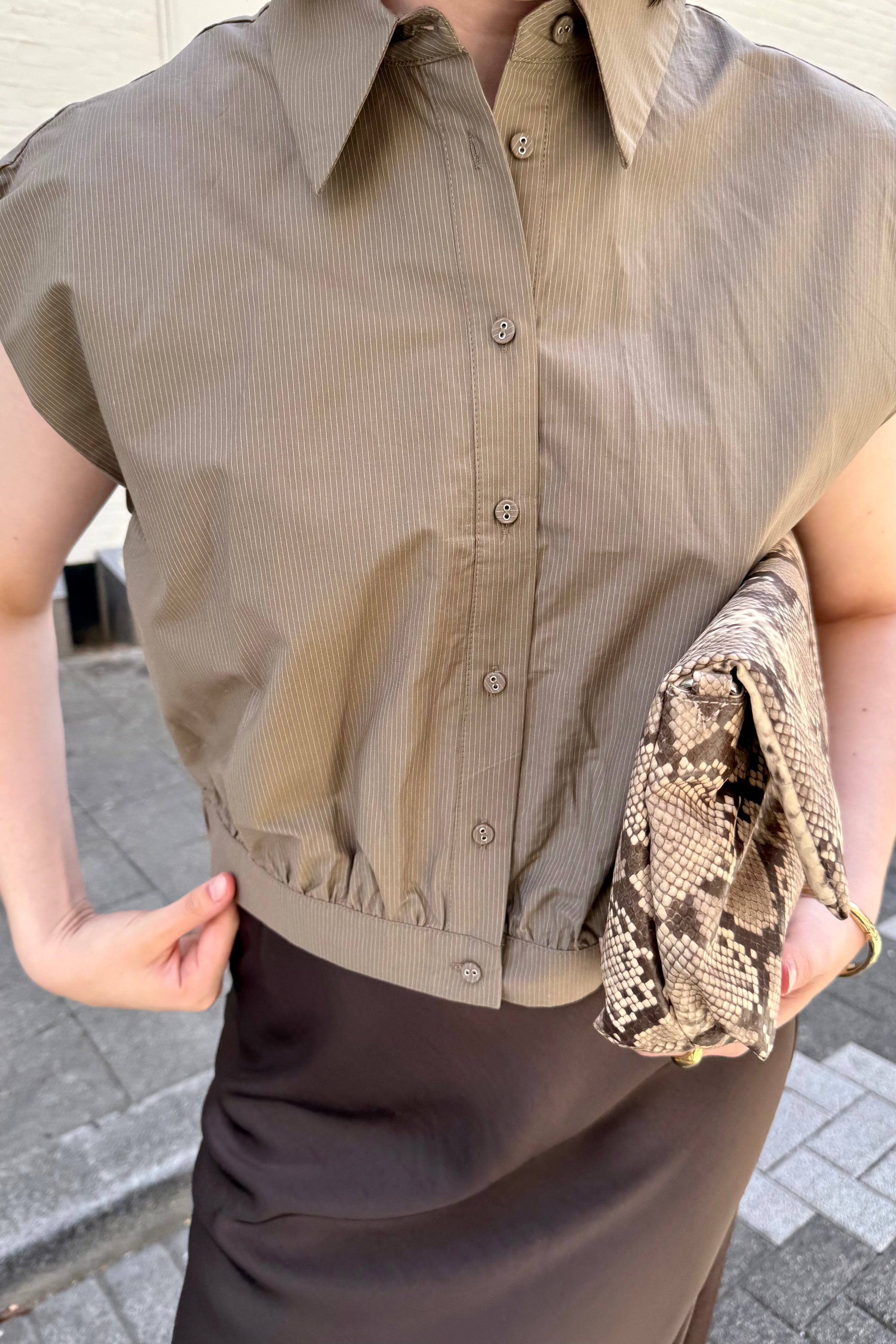 YASTimber Blouse - Taupe