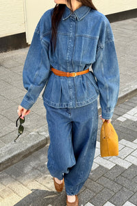 Shace Denim Jas - Donkerblauw