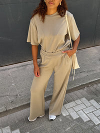 Clove Zacht T-shirt - Taupe