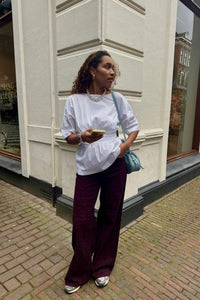 Leo CC Wijde Jeans - Bordeaux