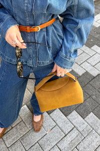 Note Brush Structure Tas - Suede