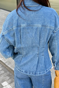 Shace Denim Jas - Donkerblauw
