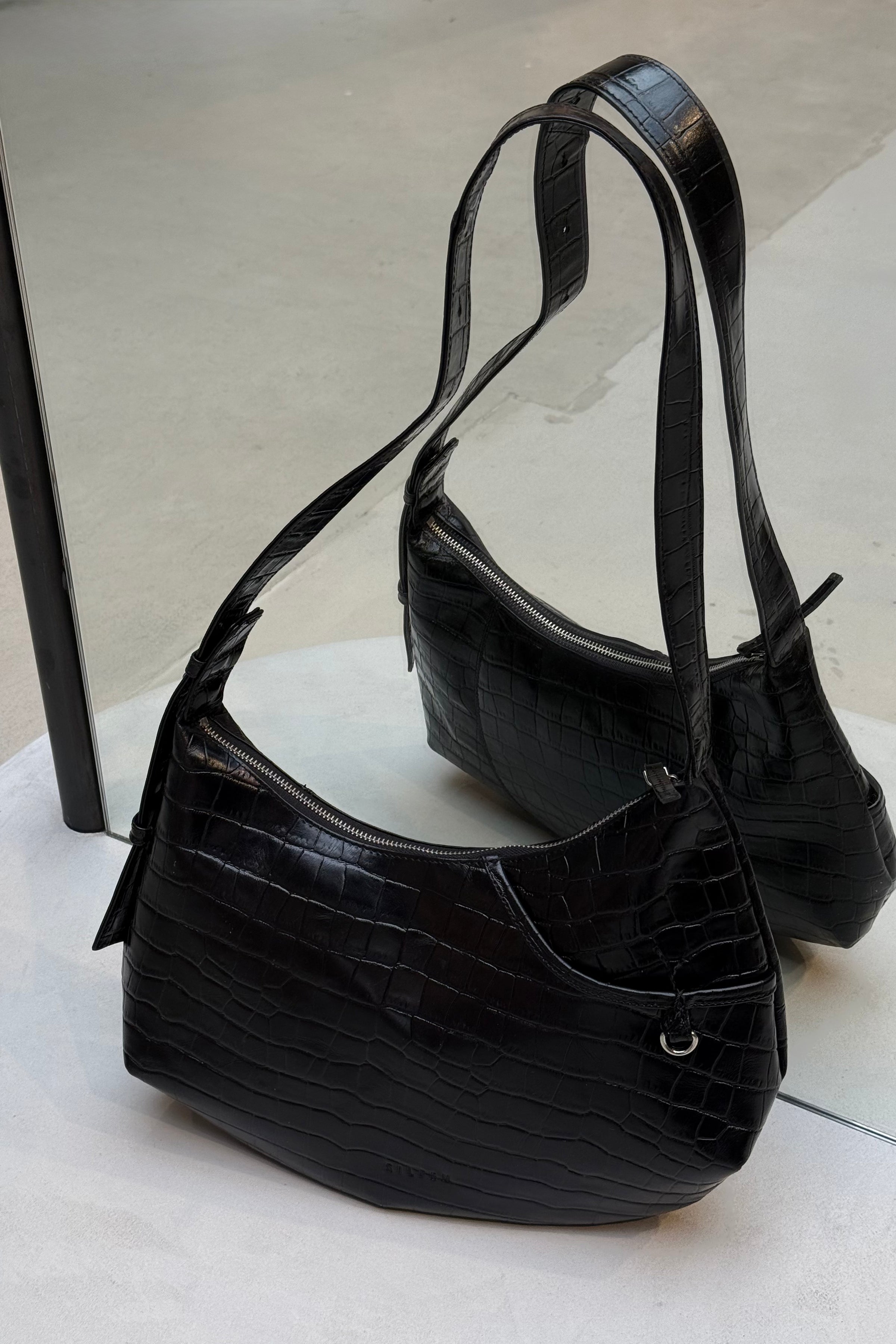 Debbie Tas - Croco Zwart