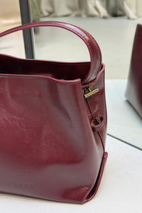 Molly Raw Structure Tas - Bordeaux