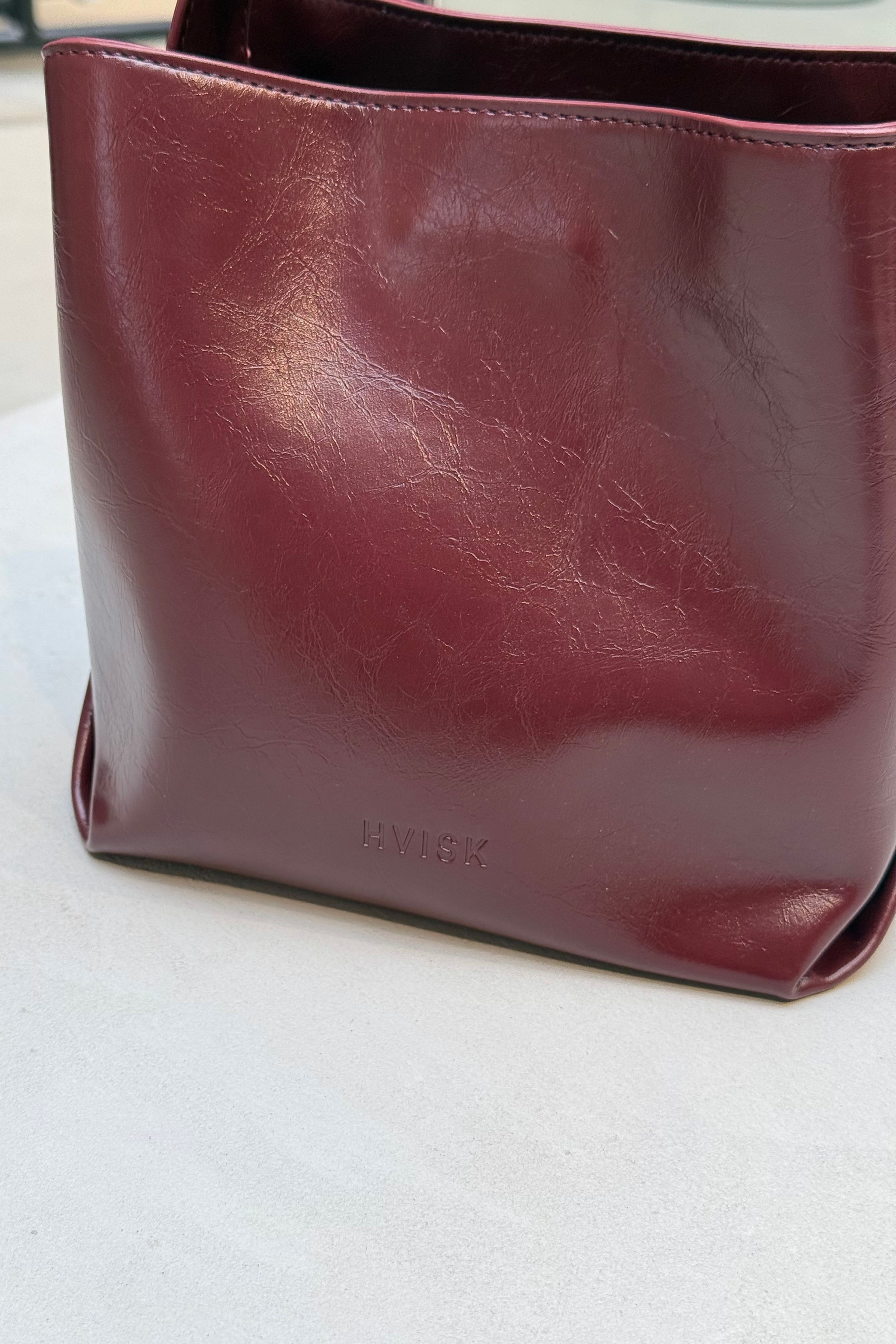 Molly Raw Structure Tas - Bordeaux