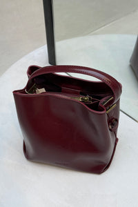 Molly Raw Structure Tas - Bordeaux