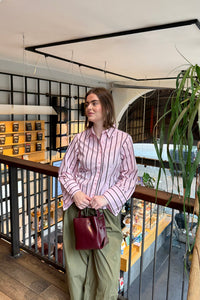 Rosa Wijde Mouwen Blouse - Roze