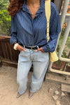 Do Denim Blouse - Donker Blauw