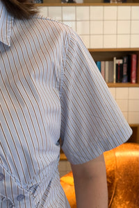 Hazell Gestreepte Blouse - Lichtblauw