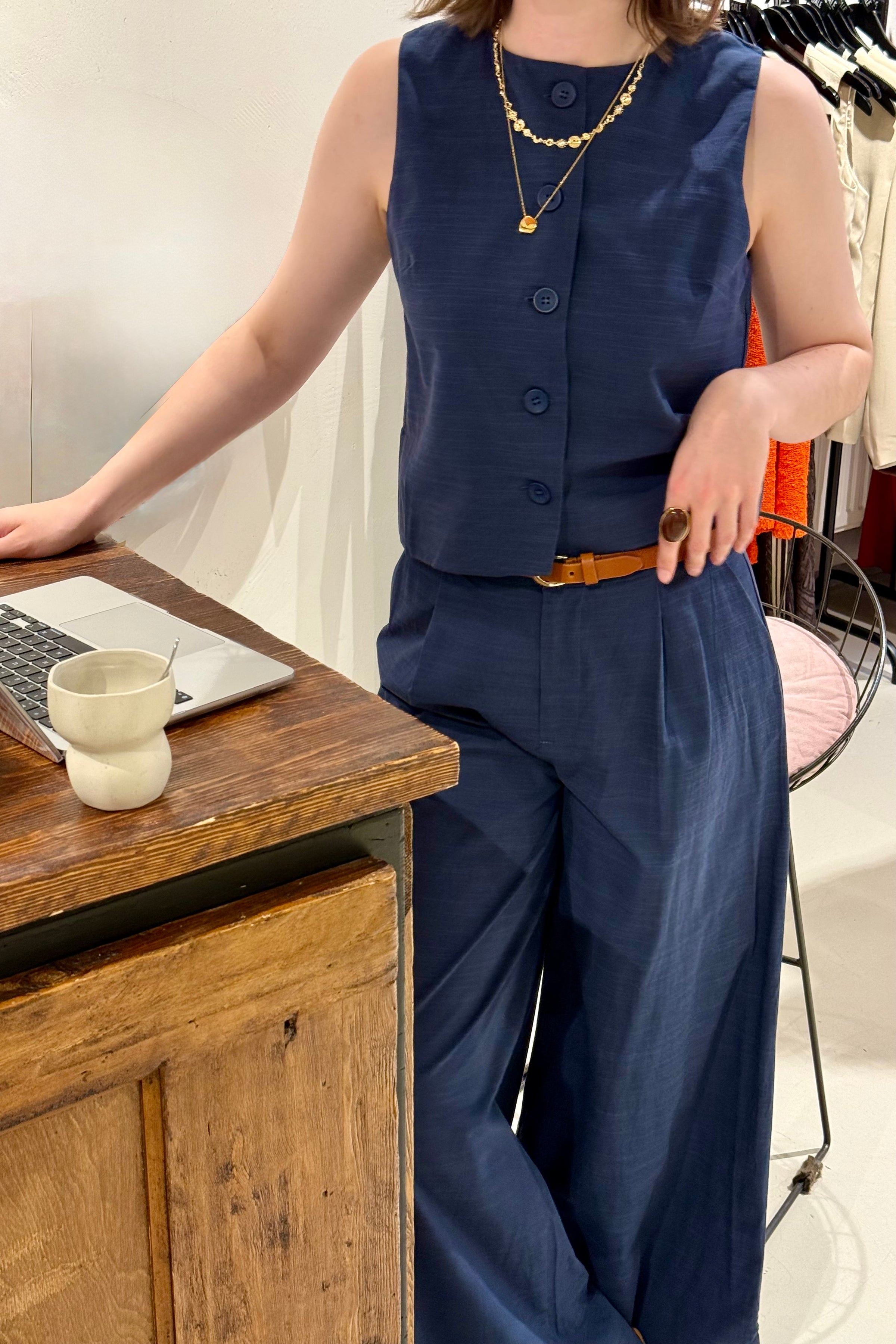 Bonnie Top - Blauw