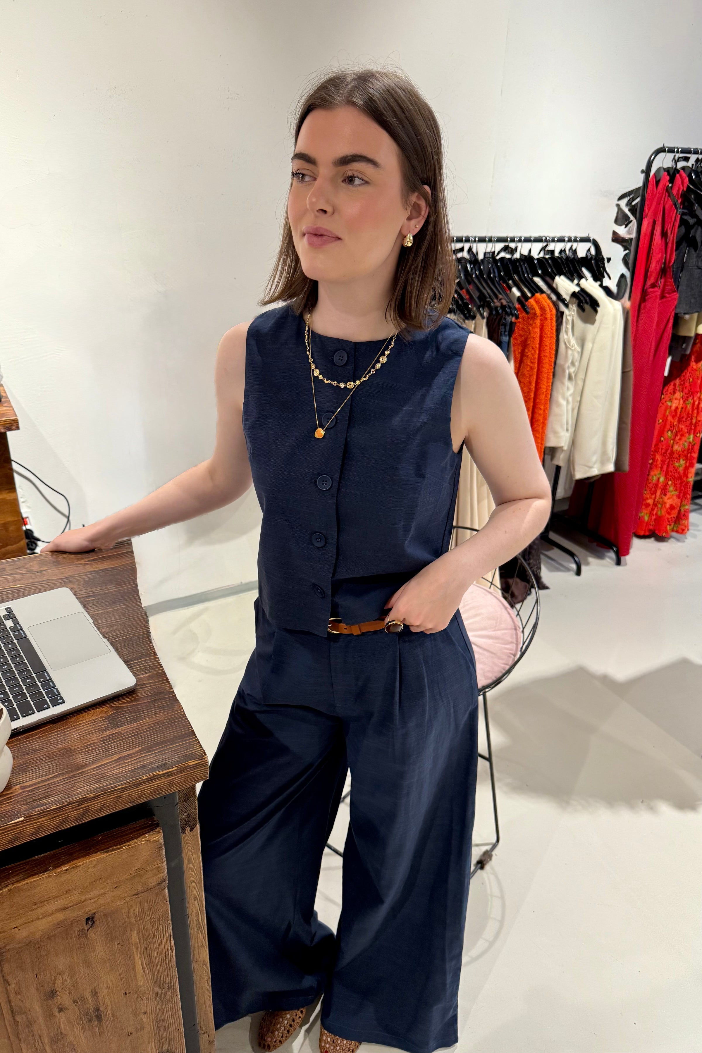 Bonnie Top - Blauw