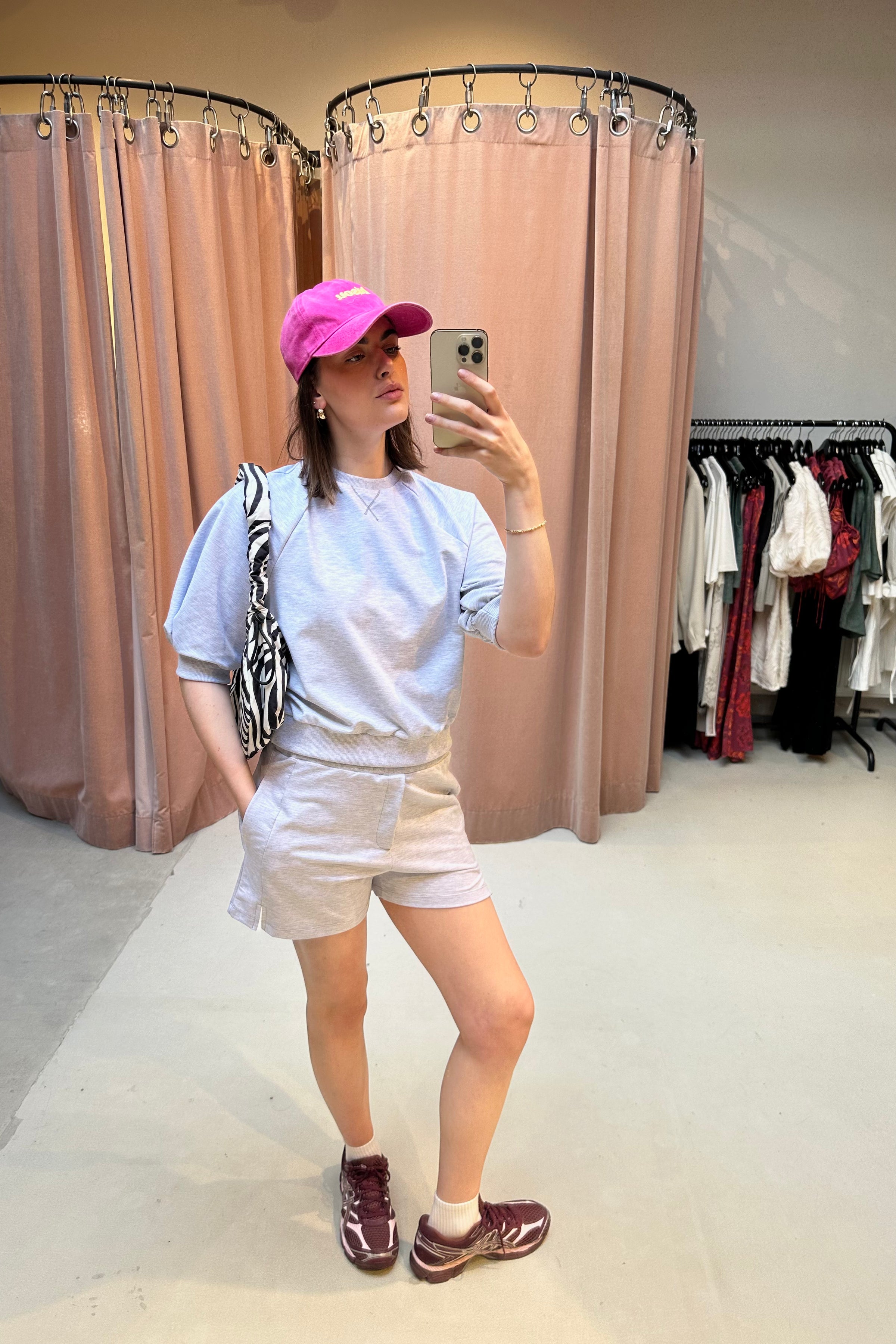 Gio Sweat Shorts - White Melange
