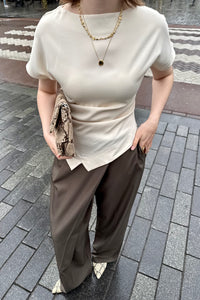 Calina Structure Wrap Pants - Bruin