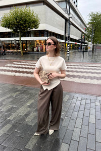 Calina Structure Wrap Pants - Bruin