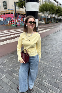 HDYuri Draped Top - Geel