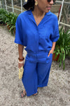 SLFLyra Wide Pants - Blauw