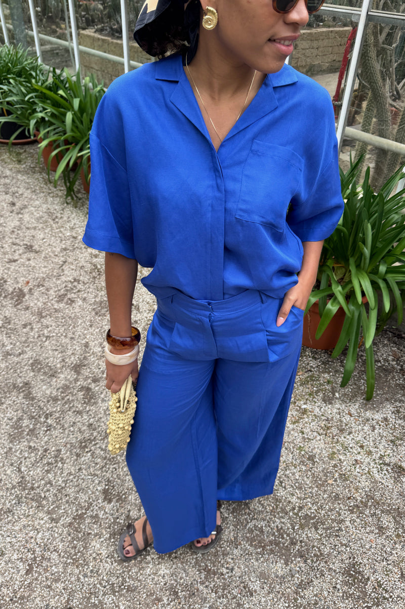 SLFLyra Wide Pants - Blauw