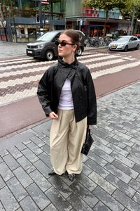 SLWZenia Leren Jas - Zwart