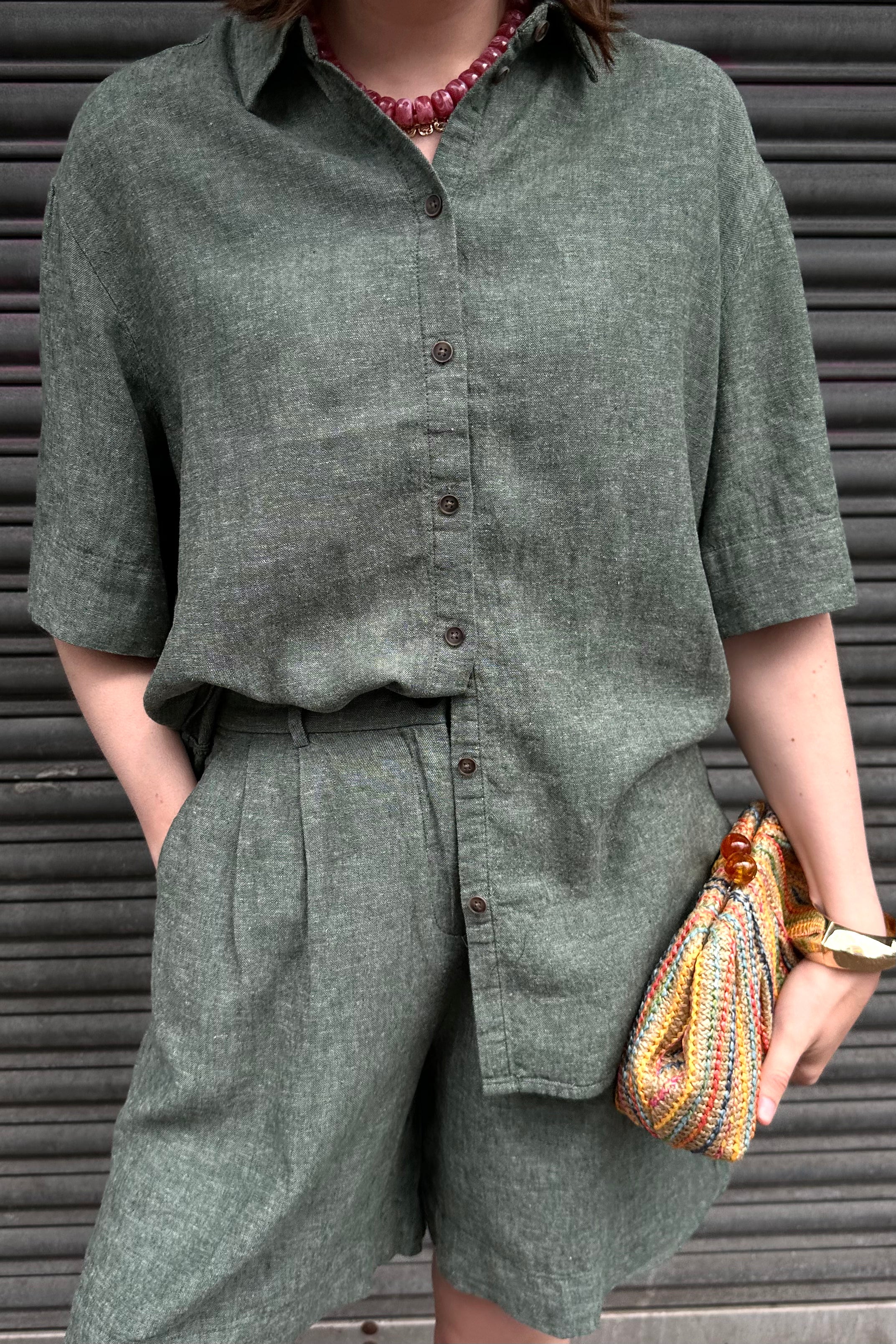 MSCHViana Ginia 3/4 Shirt - Groen
