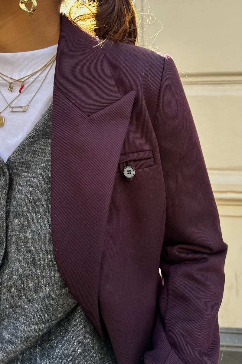 AlmiraCC Fitted Blazer - Plum