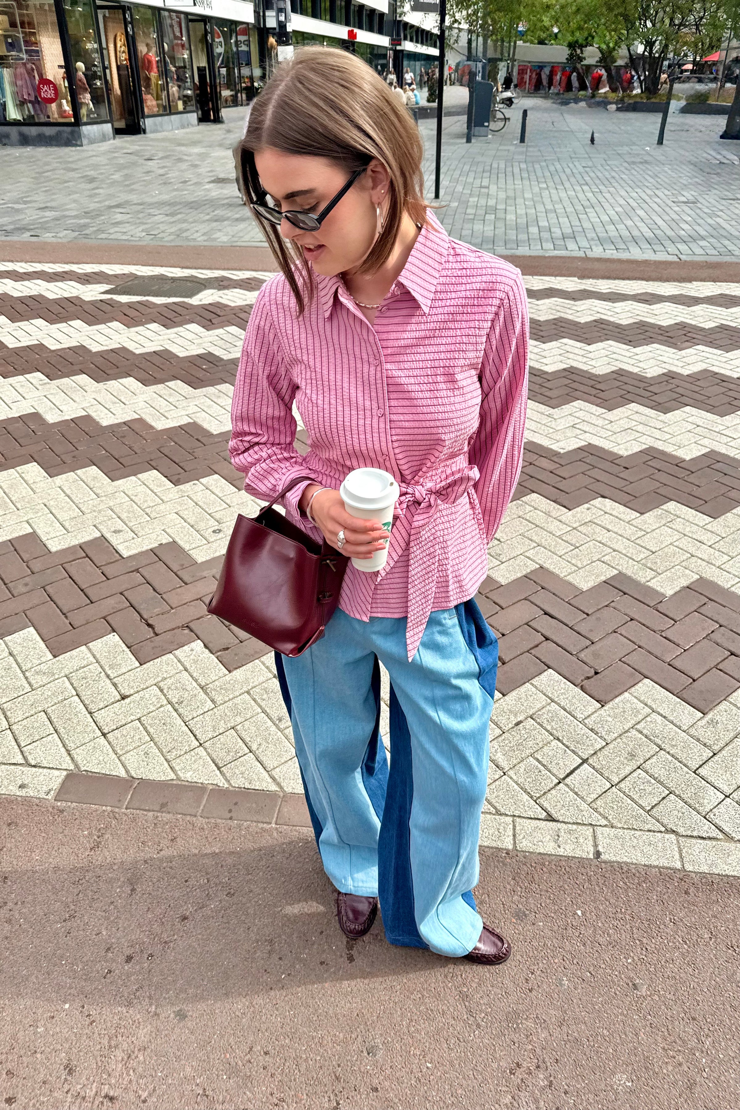 YASRayly Tie Blouse - Roze