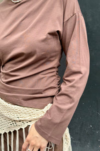 HDYuri Draped Top - Bruin