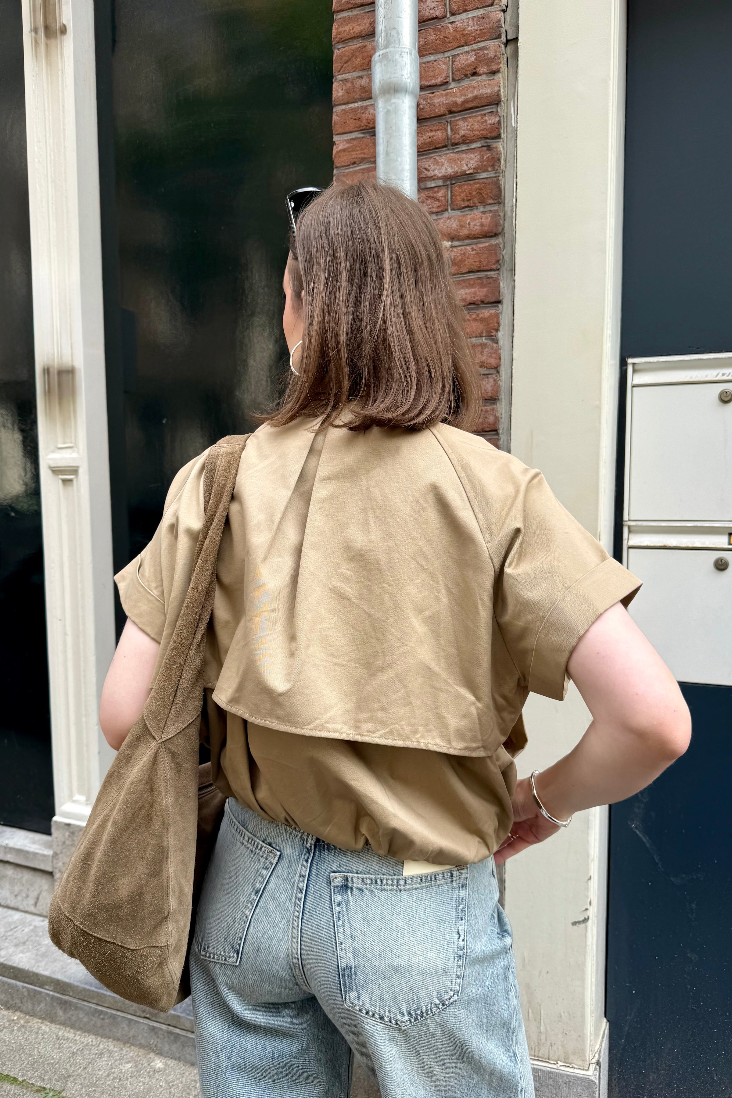 Lisha Trench Gilet - Taupe