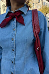 Rosa Denim Blouse - Blauw