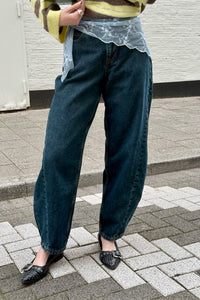 Nanci Mid Barrel Jeans - Kodiak Dark Retro