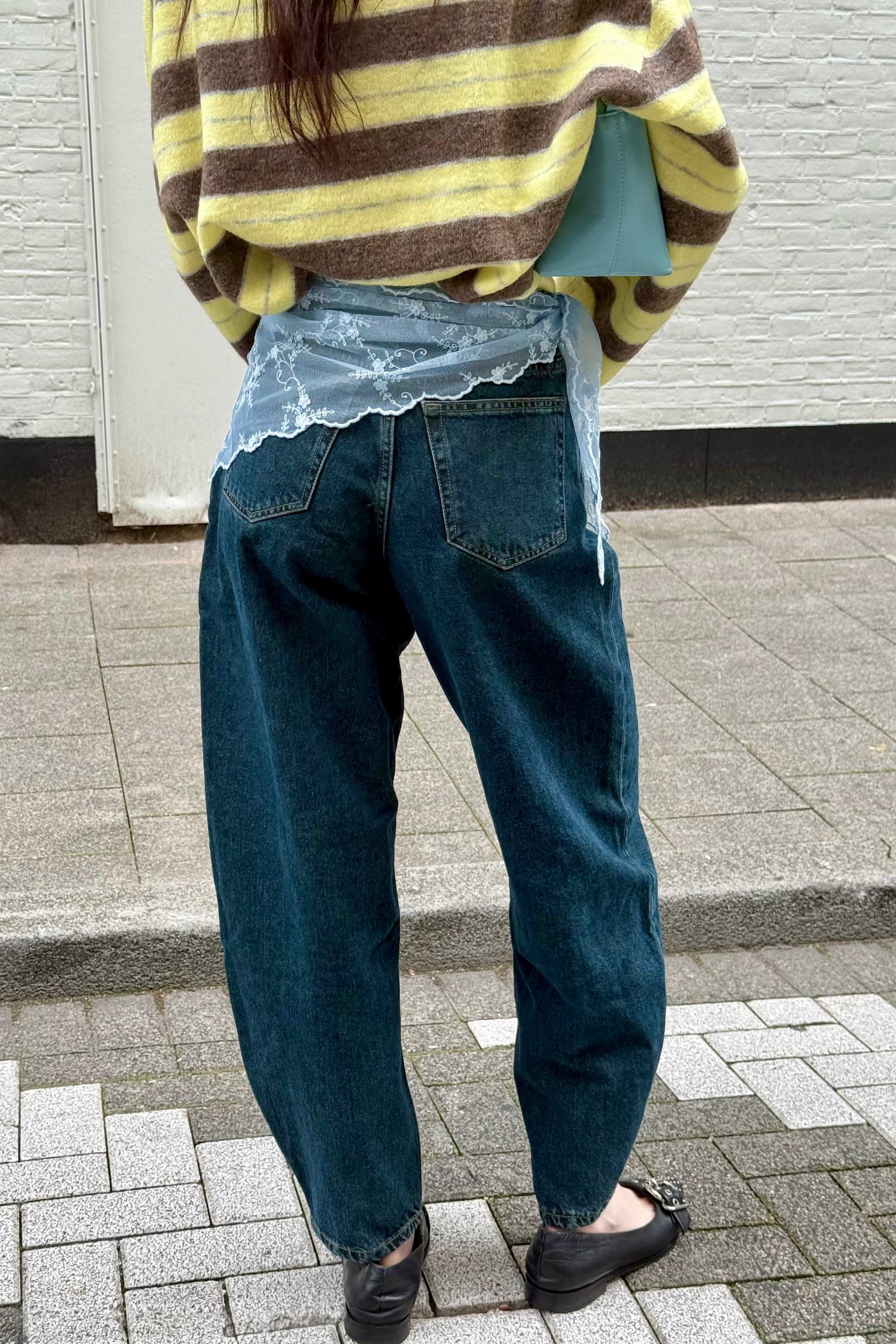 Nanci Mid Barrel Jeans - Kodiak Dark Retro