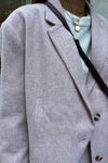 Arwen Wollen Blazer - Roze