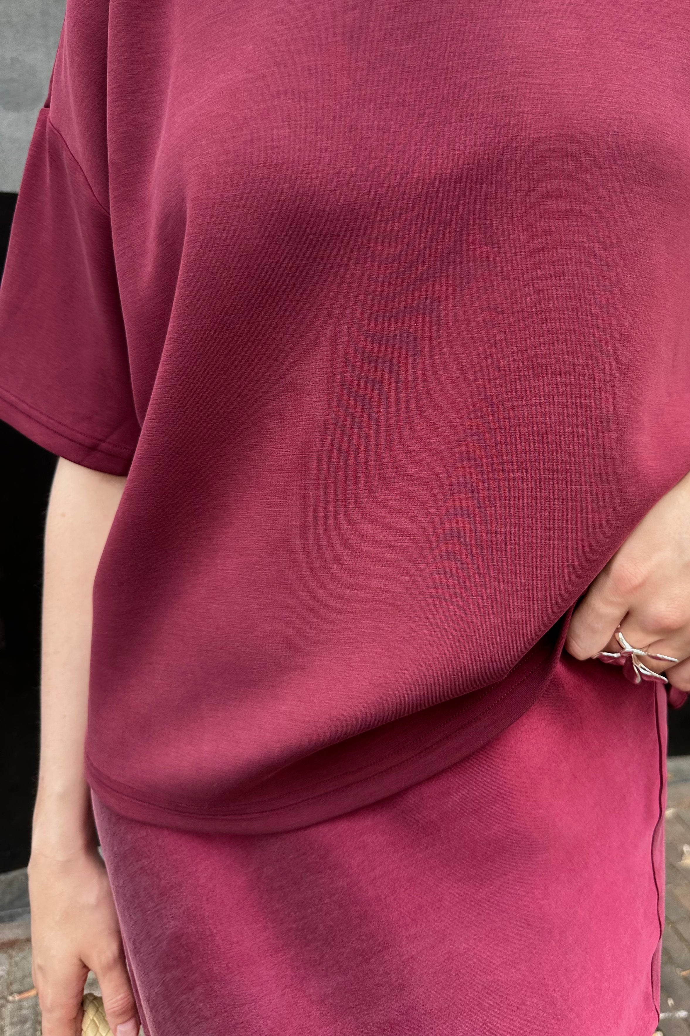 SLWOversized Tenny T-shirt - Bordeaux