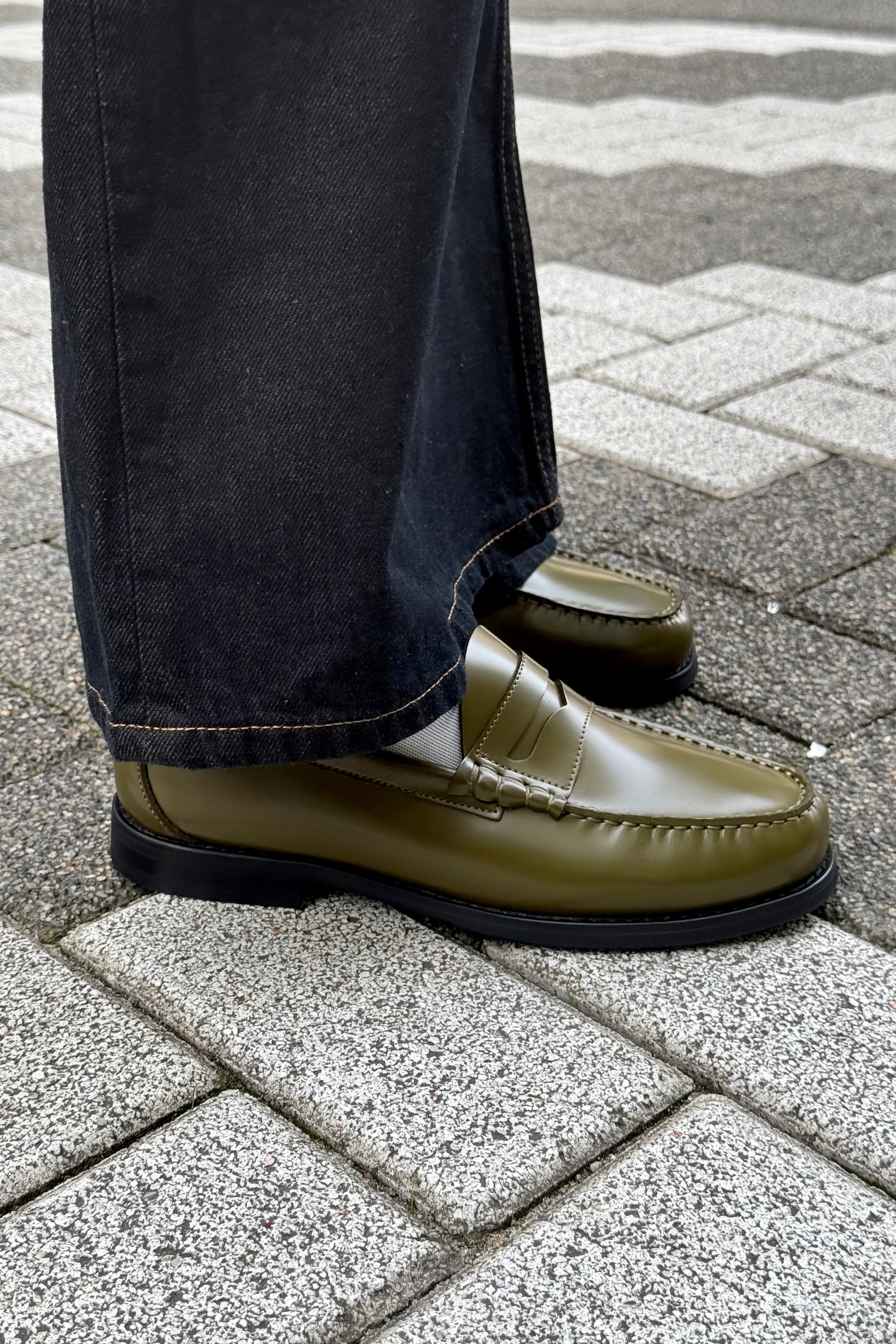 SLWBriar Leren Loafer - Groen