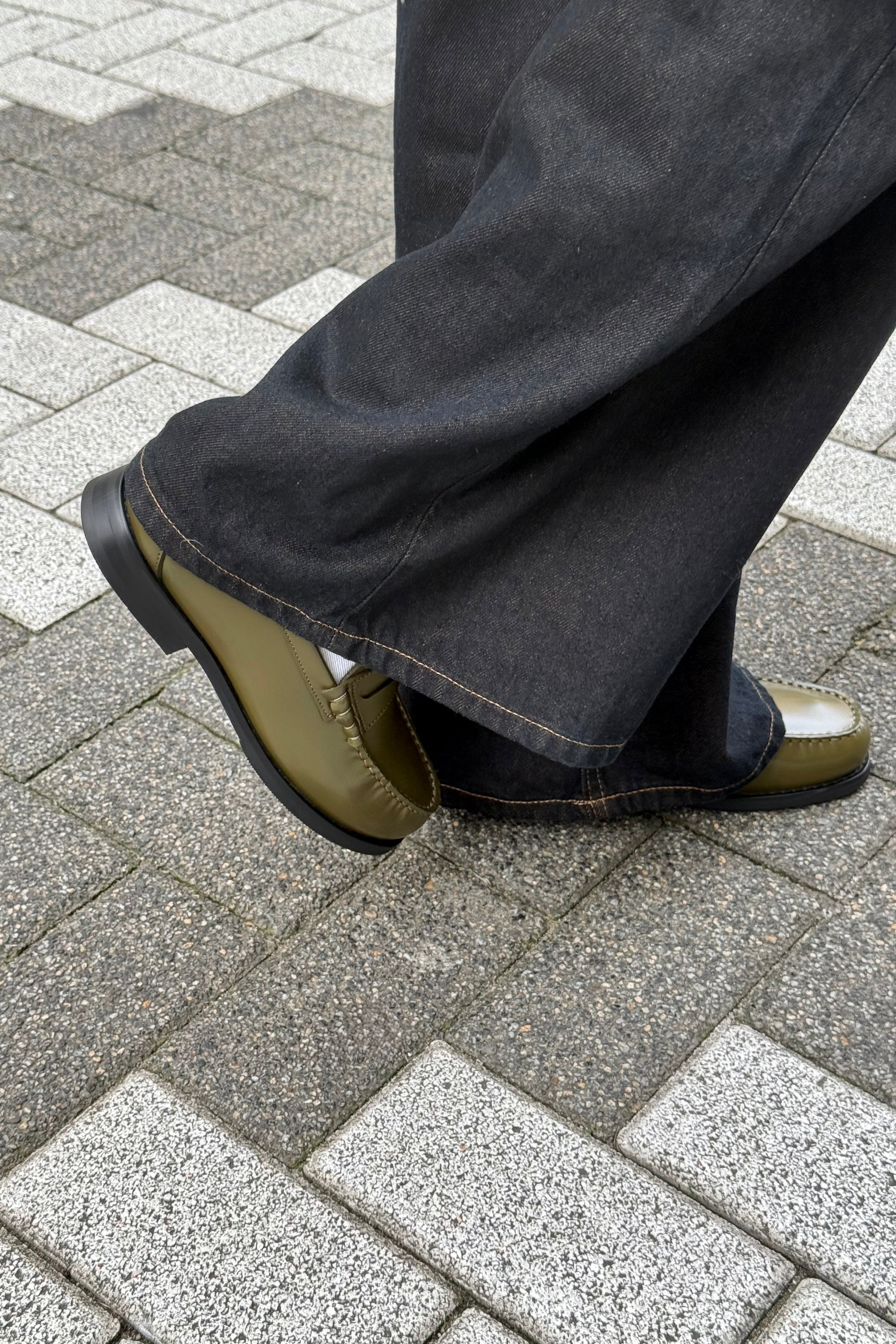 SLWBriar Leren Loafer - Groen