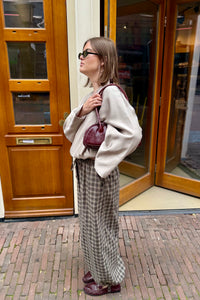 Roxane Balloon Geruite Broek - Groen