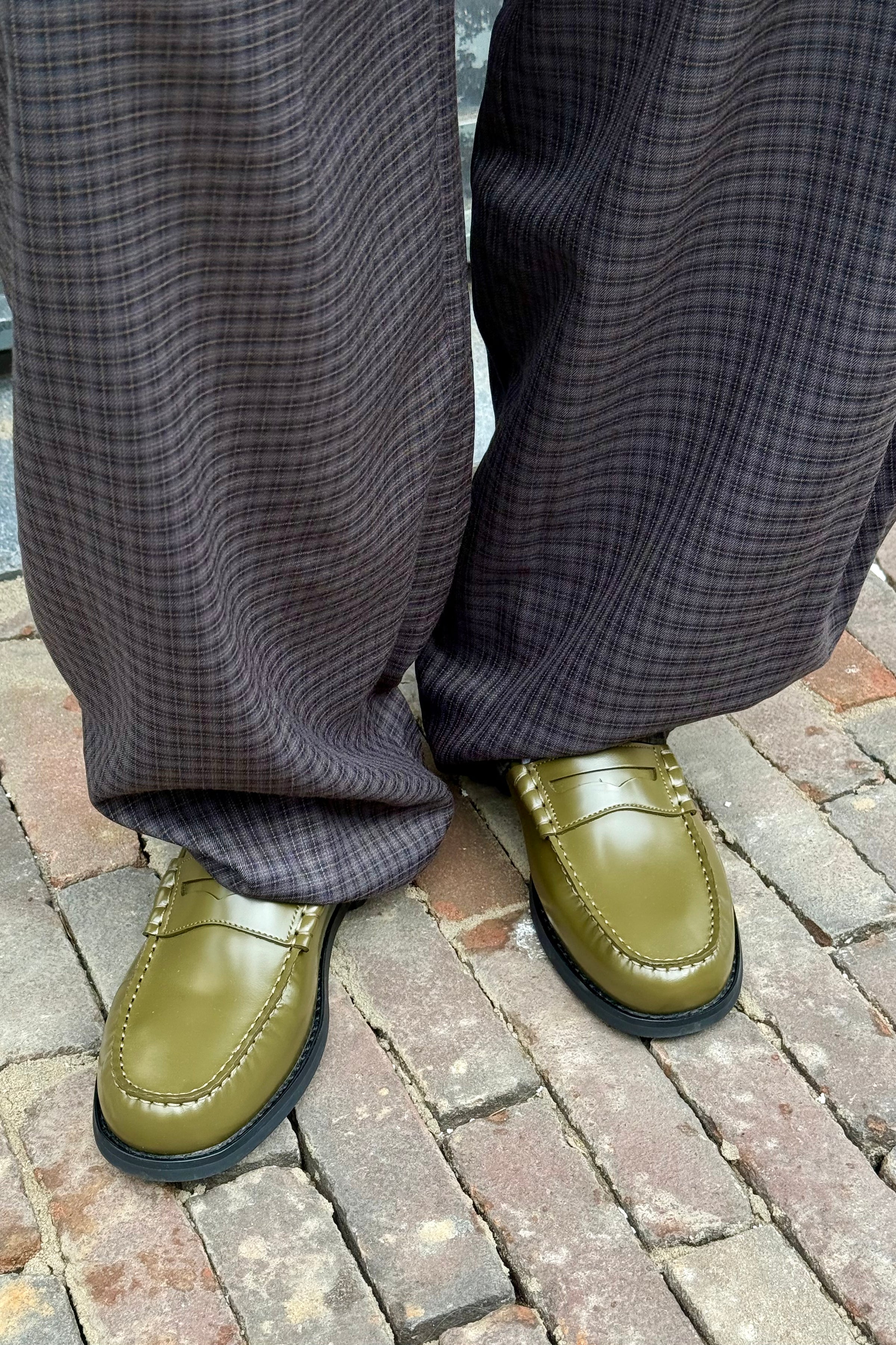 SLWBriar Leren Loafer - Groen