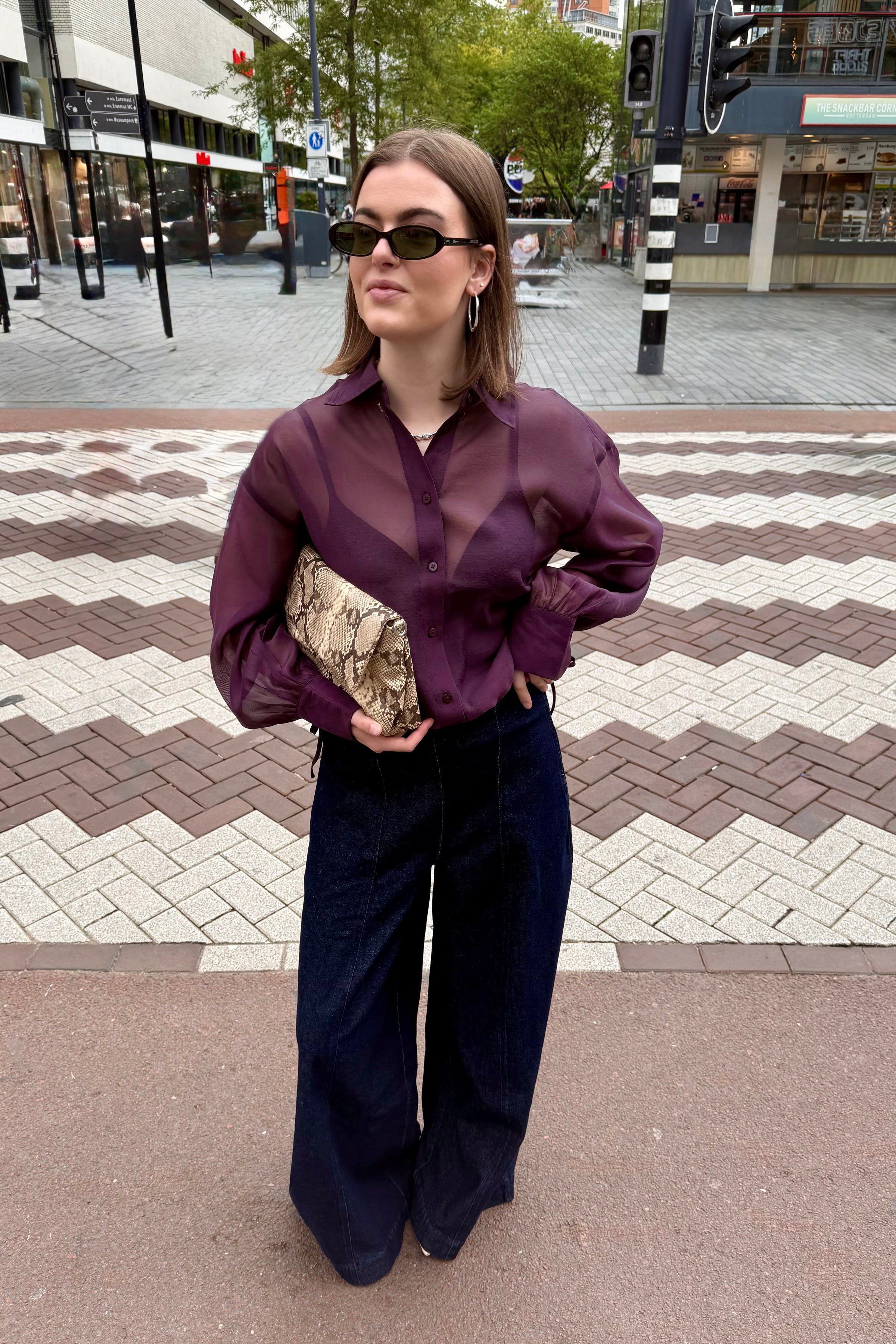 Ottilia Blouse - Paars