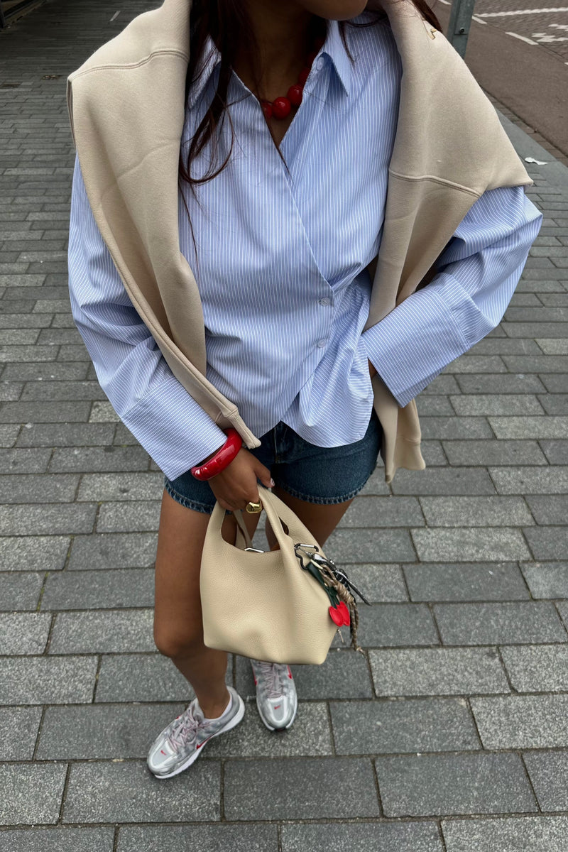Fenli Striped Shirt - Lichtblauw