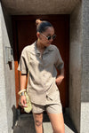 Mika Korte Broek - Taupe