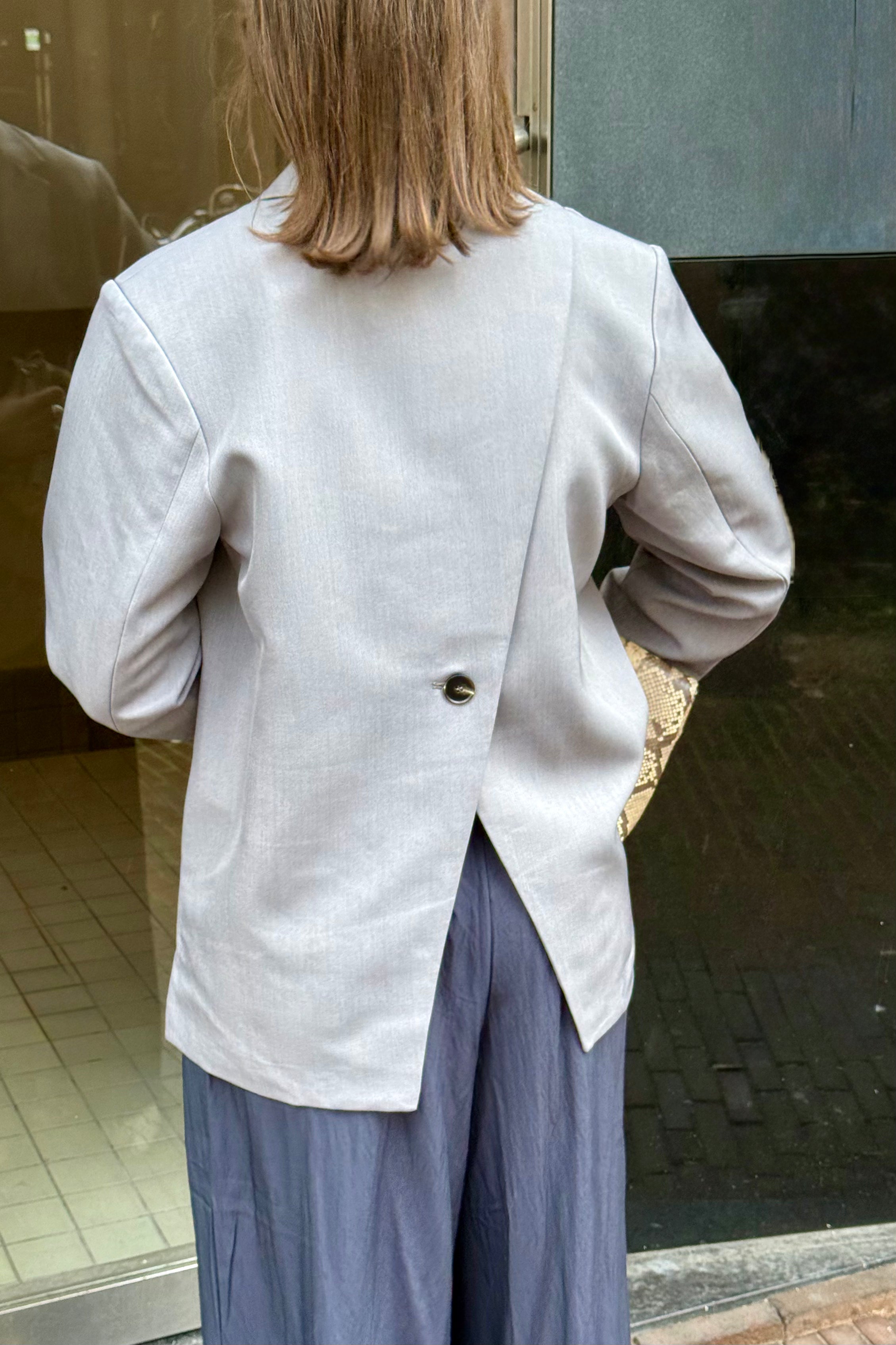 Aarielle Blazer - Licht Grijs