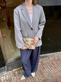 Aarielle Blazer - Licht Grijs