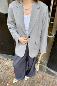 Aarielle Blazer - Licht Grijs